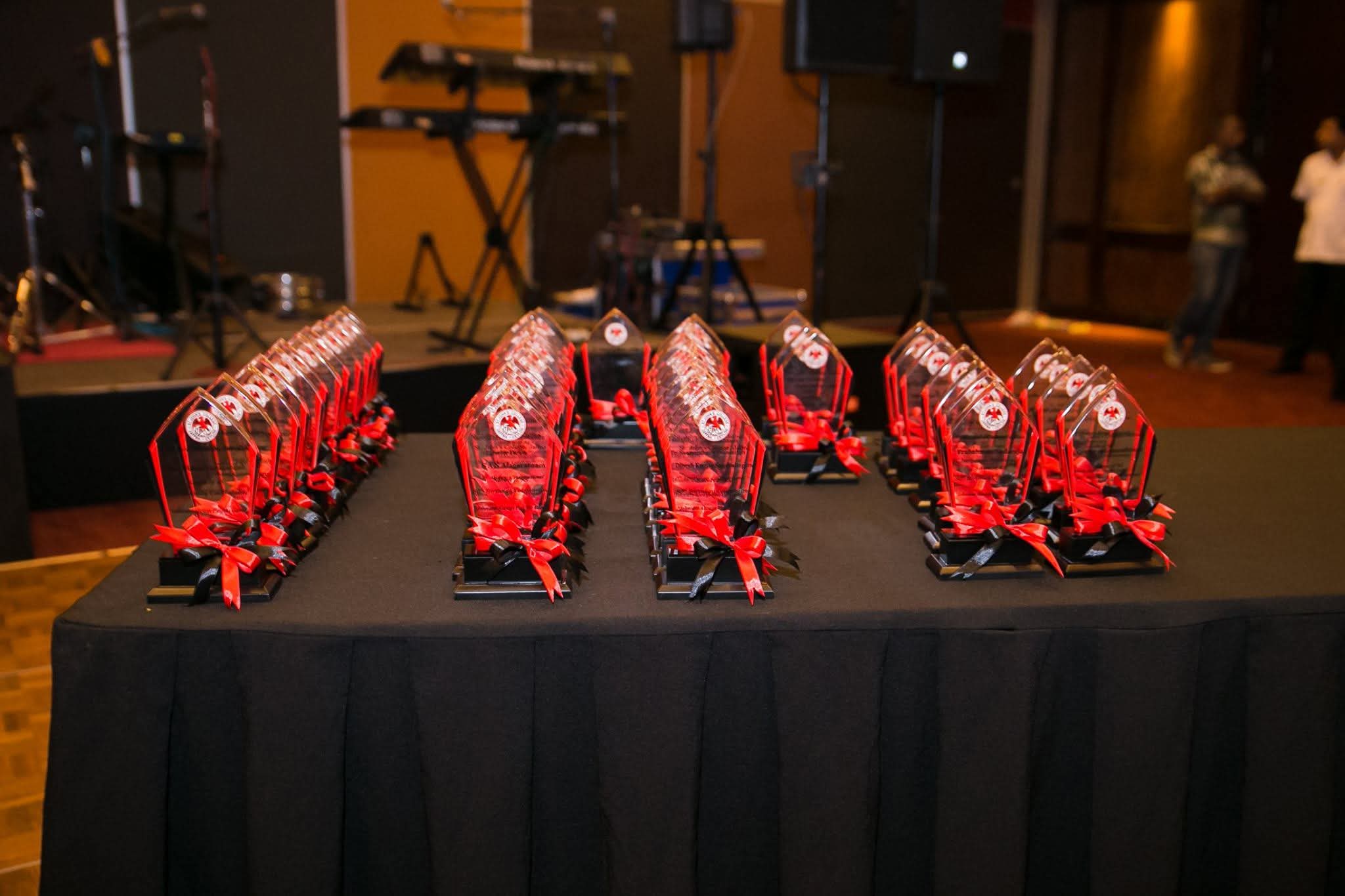 Awards Table Close-Up