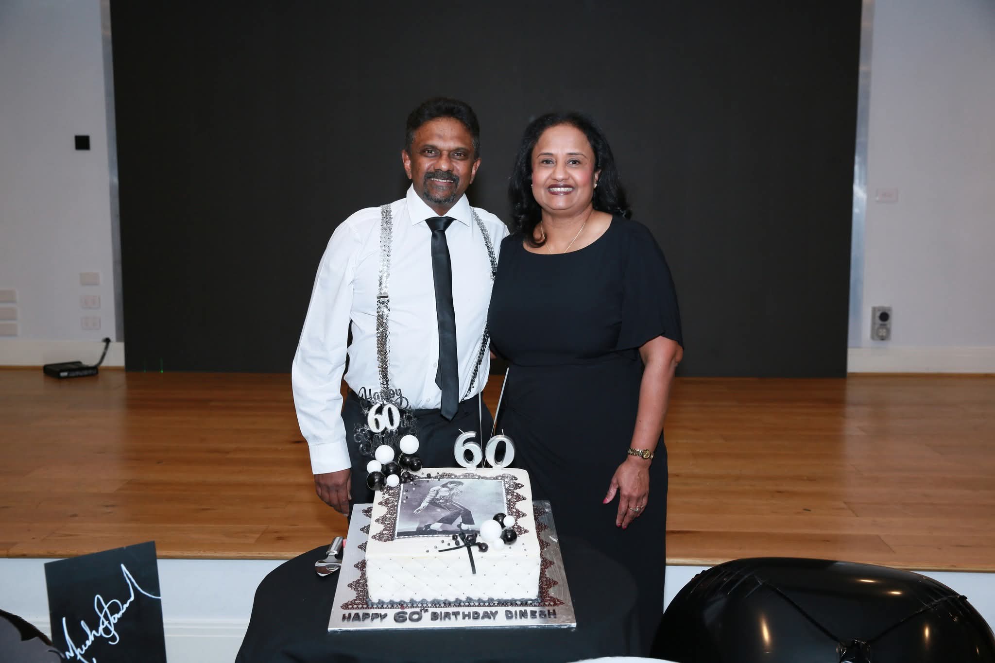 Dinesh and Family Cake Moment