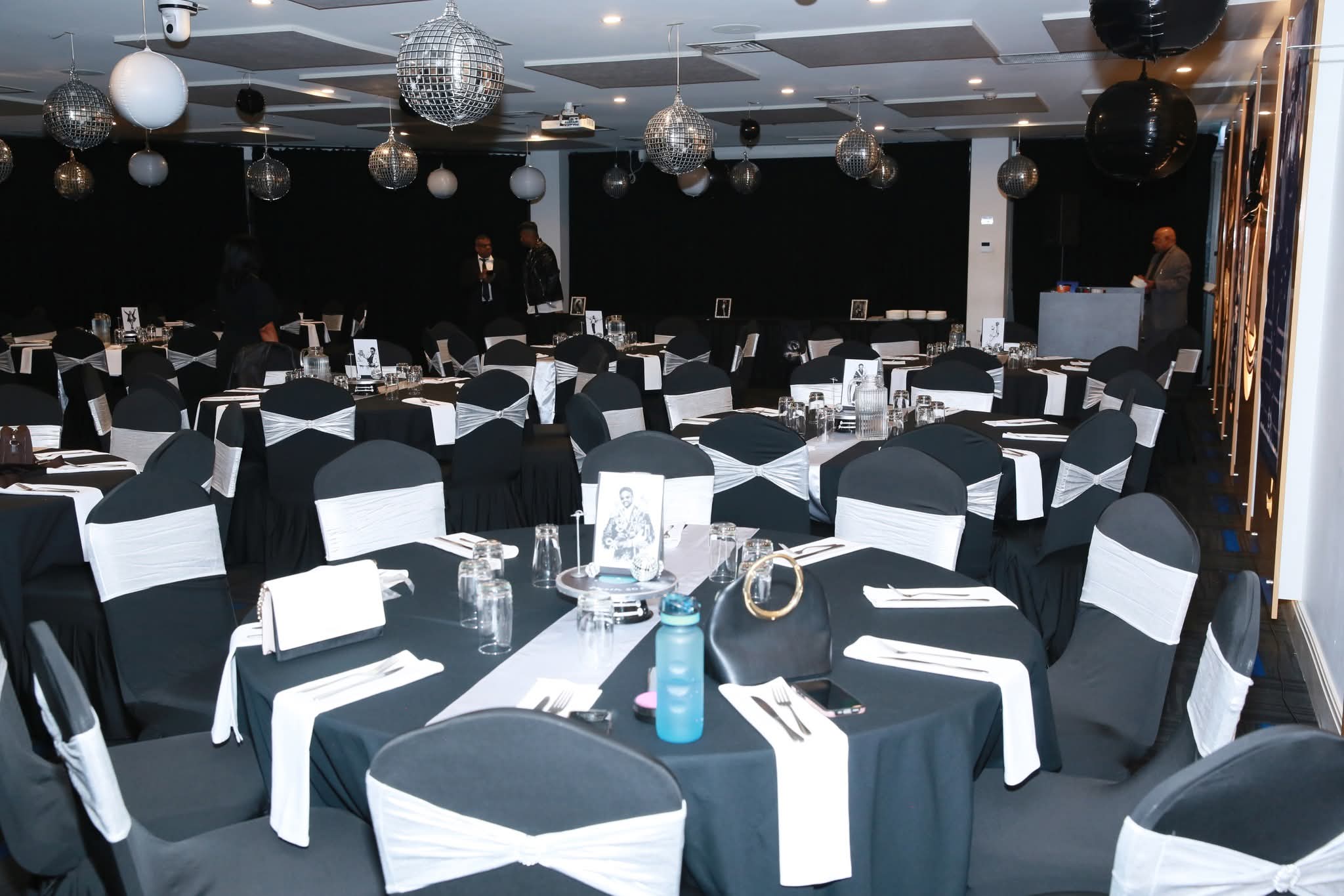 Black and White Dinner Hall