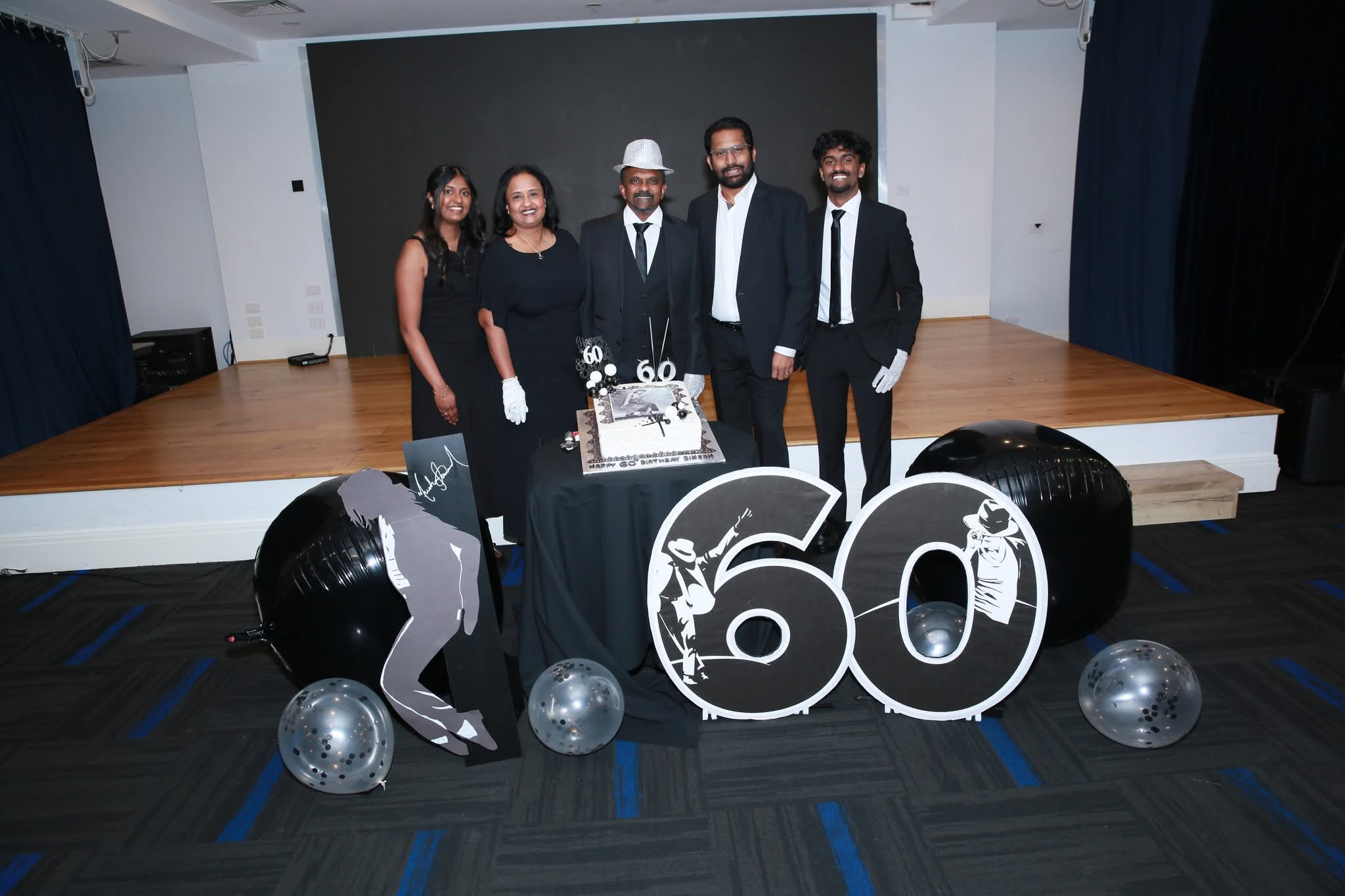 Close Family Cake Portrait