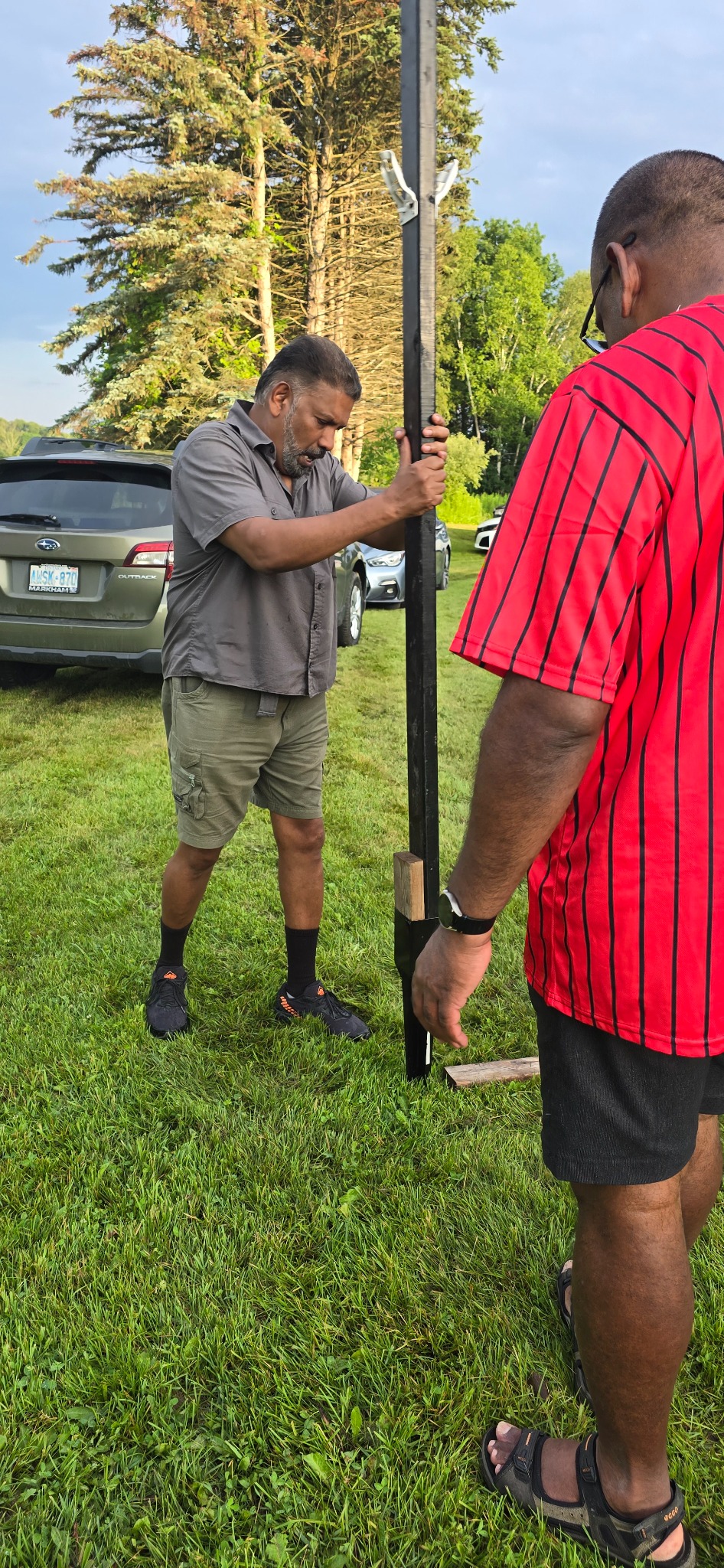 Flag Post Preparation
