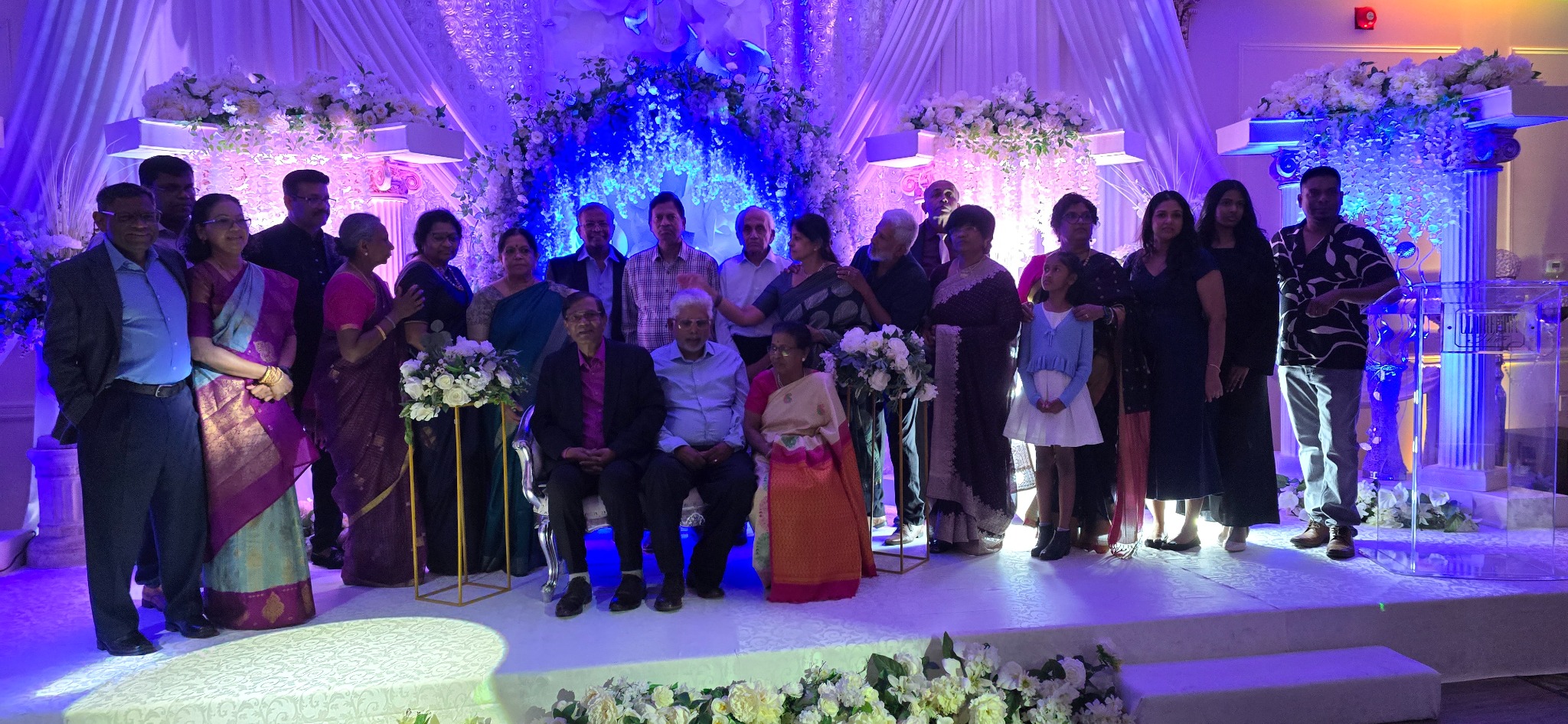 Family Group Portrait on Stage