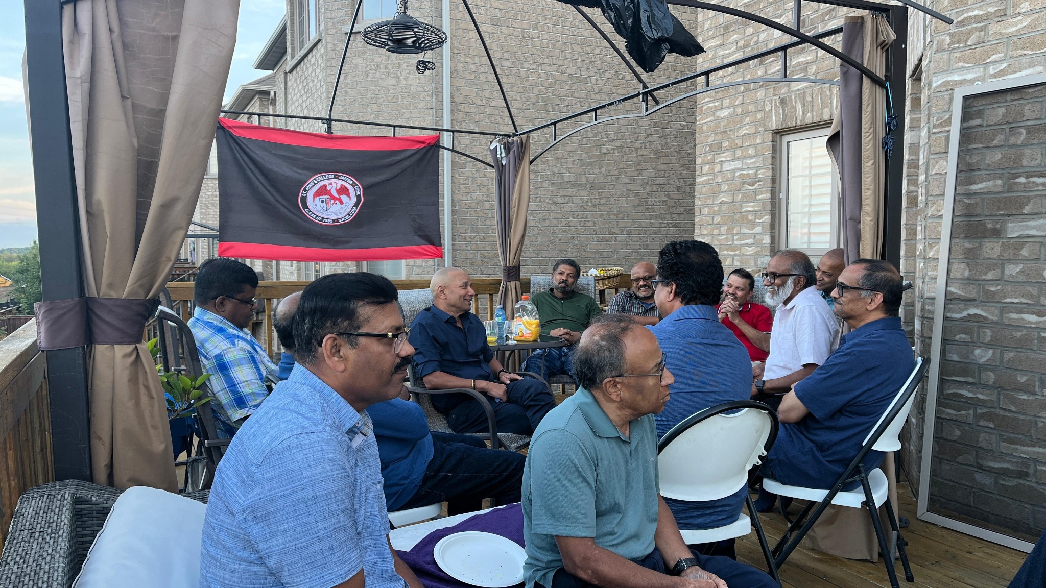SJC85 friends gathering outdoors