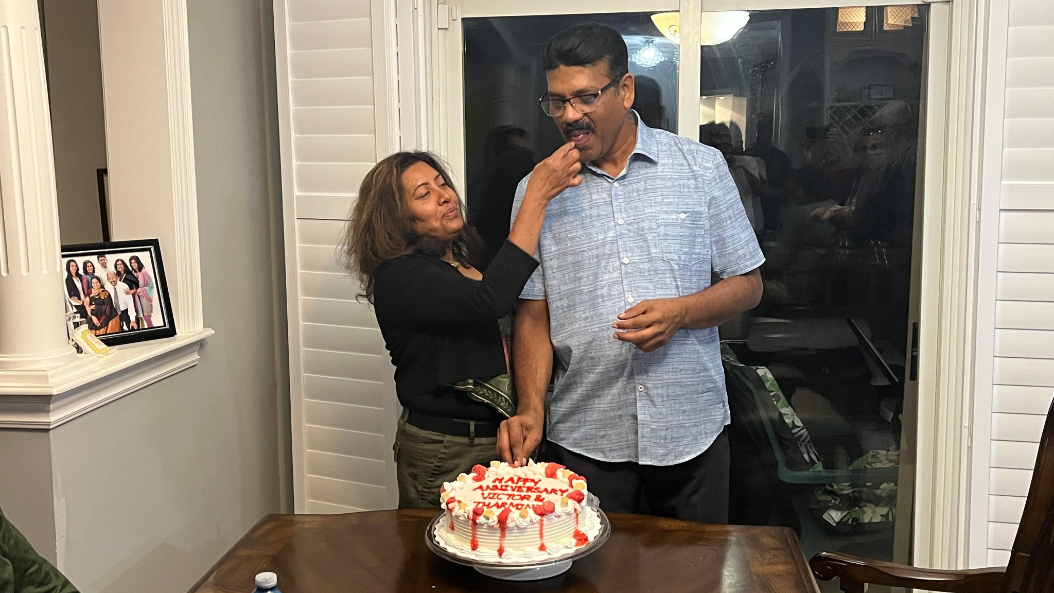 Anniversary cake moment