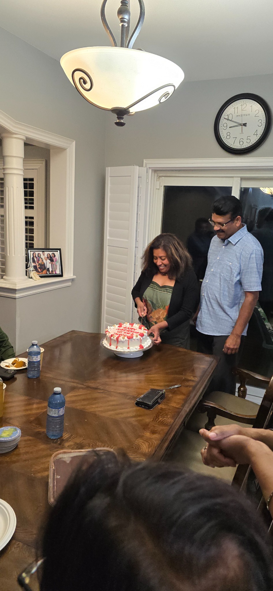 Cake-cutting celebration